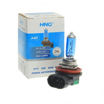 173 р. Лампа 12V H11 55W PGJ19-2 Super White HNG HNG 12115sw  с доставкой в г. Пермь. Увеличить фотографию 1