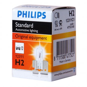117 р. Лампа 12V H2 55W X511 PHILIPS PHILIPS 12311c1  с доставкой в г. Пермь. Увеличить фотографию 1