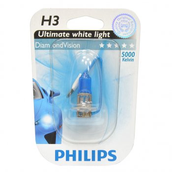 1 139 р. Лампа 12V H3 55W PK22s 5000K блистер (1шт.) Diamond Vision PHILIPS PHILIPS 12336dvb1  с доставкой в г. Пермь. Увеличить фотографию 1