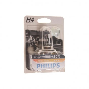 439 р. Лампа 12V H4 6055W P43t +30% блистер (1шт.) Vision Moto PHILIPS PHILIPS 12342prbw  с доставкой в г. Пермь. Увеличить фотографию 1