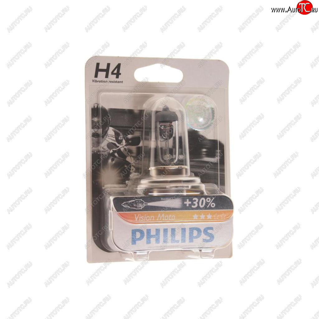 439 р. Лампа 12V H4 6055W P43t +30% блистер (1шт.) Vision Moto PHILIPS PHILIPS 12342prbw  с доставкой в г. Пермь