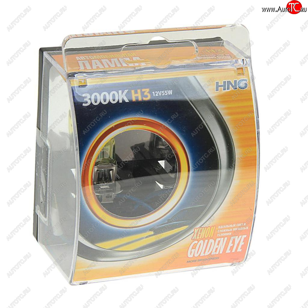 228 р. Лампа 12V H3 55W PK22s 3000К бокс (2шт.) всесезонная Golden Eye HNG HNG 12355ge2  с доставкой в г. Пермь