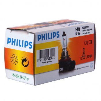 969 р. Лампа 12V H8 35W PGJ19-1 PHILIPS PHILIPS 12360c1  с доставкой в г. Пермь. Увеличить фотографию 1