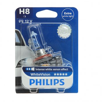 1 579 р. Лампа 12V H8 35W PGJ19-1 3700K блистер (1шт.) Xenon White Vision PHILIPS PHILIPS 12360whvb1 PHILIPS 12360whvb1  с доставкой в г. Пермь. Увеличить фотографию 1