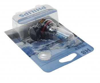2 989 р. Лампа 12V H8 35W PGJ19-1 блистер (1шт.) White Vision Ultra PHILIPS PHILIPS 12360wvuбл  с доставкой в г. Пермь. Увеличить фотографию 2