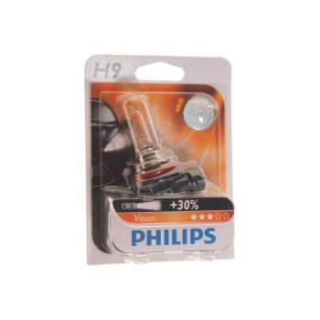 1 369 р. Лампа 12V H9 65W PGJ19-5 блистер (1шт.) PHILIPS PHILIPS 12361b1  с доставкой в г. Пермь. Увеличить фотографию 1