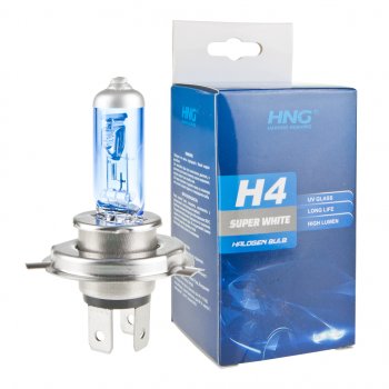 152 р. Лампа 12V H4 6055W P43t Super White HNG HNG 12443sw  с доставкой в г. Пермь. Увеличить фотографию 3