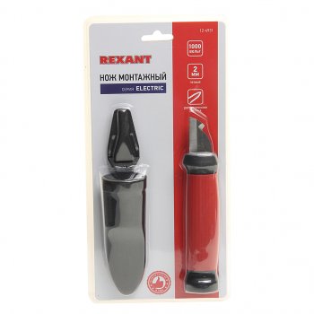 529 р. Нож монтажный c двухсторонней заточкой лезвие 33мм REXANT REXANT 12-4931  с доставкой в г. Пермь. Увеличить фотографию 1