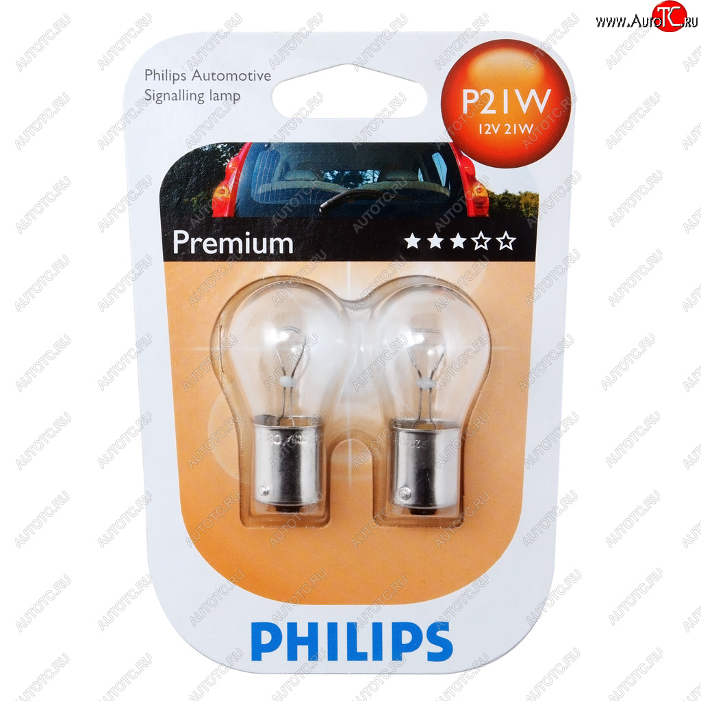 152 р. Лампа 12V P21W BA15s блистер (2шт.) PHILIPS PHILIPS 12498b2  с доставкой в г. Пермь
