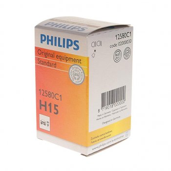 3 199 р. Лампа 12V H15 1555W PGJ23t-1 PHILIPS PHILIPS 12580c1  с доставкой в г. Пермь. Увеличить фотографию 2