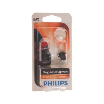 224 р. Лампа 12V 1.2W BAX8.3s черный патрон блистер (2шт.) PHILIPS PHILIPS 12597b2  с доставкой в г. Пермь. Увеличить фотографию 1