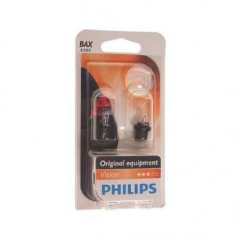 200 р. Лампа 12V 1.2W BAX8.5d черный патрон PHILIPS PHILIPS 12598b2  с доставкой в г. Пермь. Увеличить фотографию 1