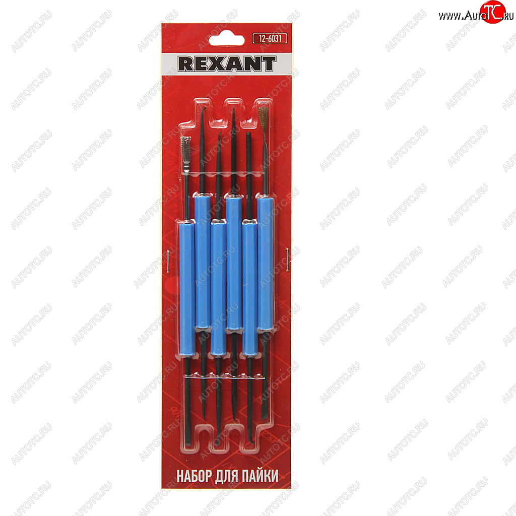 689 р. Набор для пайки 6 предметов REXANT REXANT 12-6031  с доставкой в г. Пермь