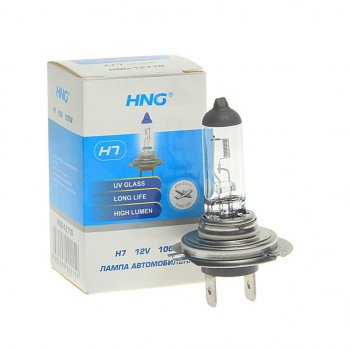 129 р. Лампа 12V H7 100W PX26d Long Life HNG HNG 12710  с доставкой в г. Пермь. Увеличить фотографию 1