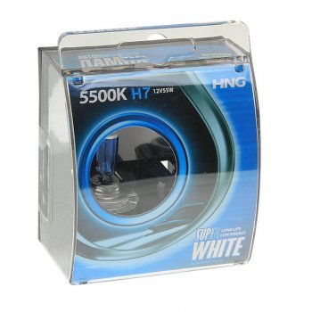 299 р. Лампа 12V H7 55W PX26d 5500К бокс (2шт.) Super White HNG HNG 12755sw2  с доставкой в г. Пермь. Увеличить фотографию 1