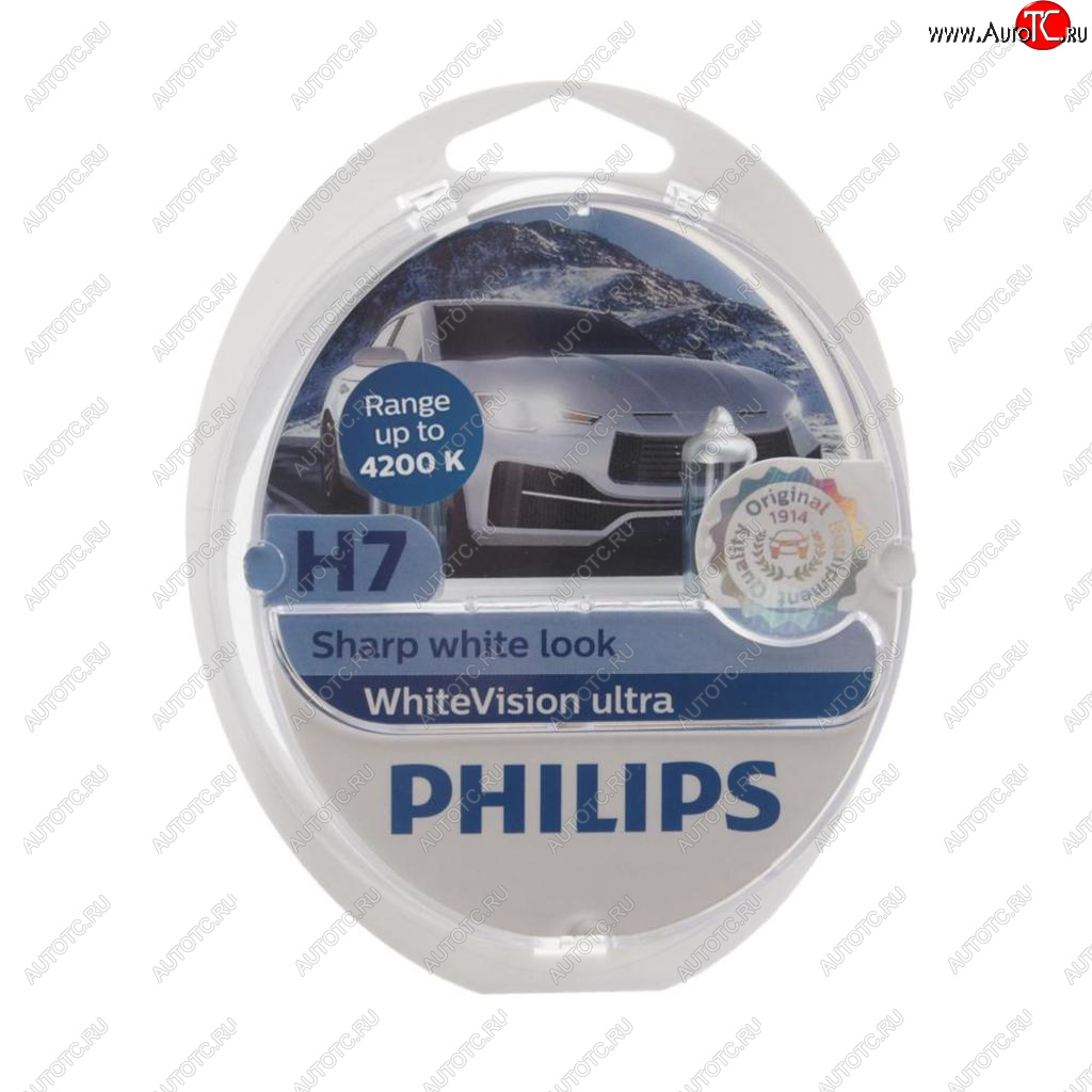 3 099 р. Лампа набор 12V H7 55W+W5WT105 PX26d 4200K бокс (2шт.+2шт.) White Vision Ultra PHILIPS PHILIPS 12972wvu2  с доставкой в г. Пермь