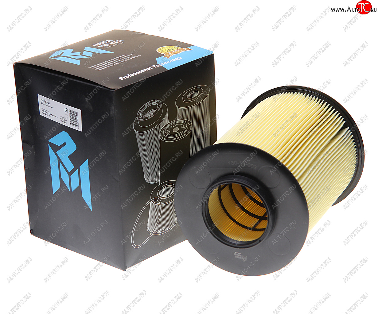 799 р. Фильтр воздушный FORD Focus 2,3,Kuga (08-) VOLVO S40 (07-) (круглый) MEGAPOWER MEGAPOWER 130-13-003  с доставкой в г. Пермь