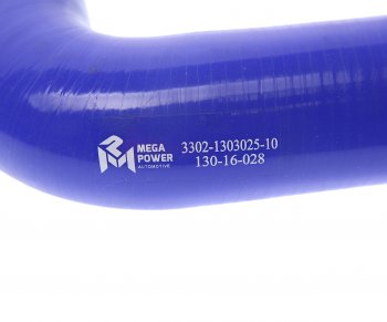 519 р. Патрубок ГАЗ-3302 радиатора отводящий силикон MEGAPOWER MEGAPOWER 130-16-028  с доставкой в г. Пермь. Увеличить фотографию 3