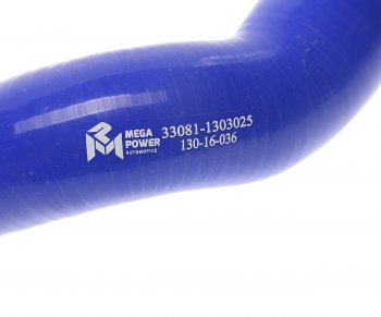 399 р. Патрубок ГАЗ-33081,3309 радиатора отводящий нижний силикон MEGAPOWER MEGAPOWER 130-16-036  с доставкой в г. Пермь. Увеличить фотографию 3