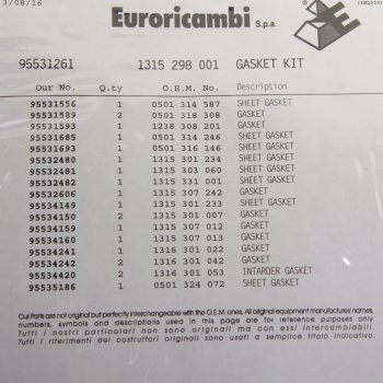 26 849 р. Прокладка КАМАЗ КПП ZF 16S151 комплект ZF 1315298001  с доставкой в г. Пермь. Увеличить фотографию 2