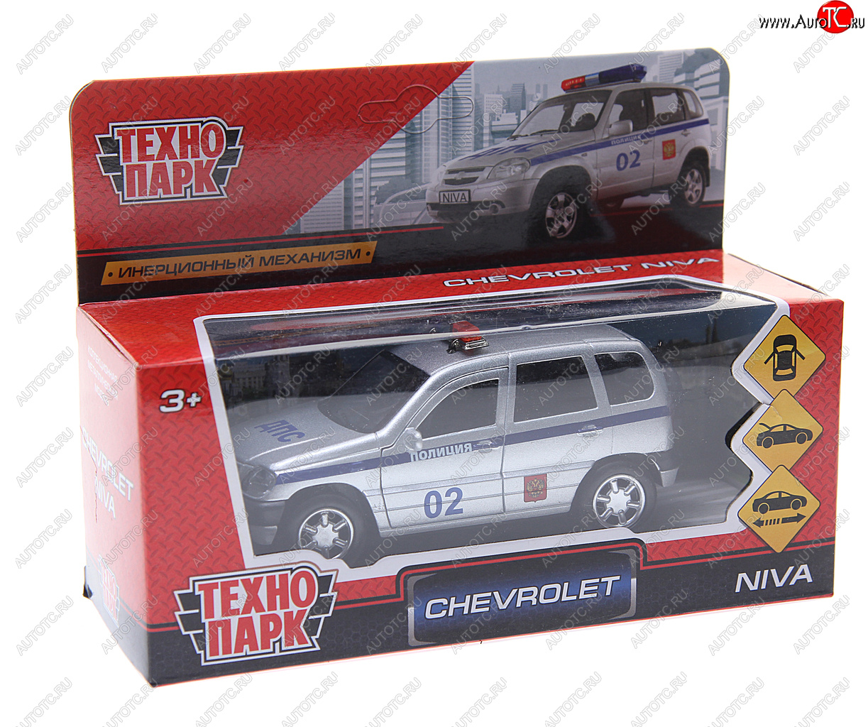 799 р. Модель автомобиля CHEVROLET Niva металлическая ТЕХНОПАРК ТЕХНОПАРК 132050132067178195 ТЕХНОПАРК 132050132067178195  с доставкой в г. Пермь