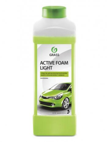 369 р. Шампунь для бесконтактной мойки 1л Active Foam Light GRASS GRASS 132100  с доставкой в г. Пермь. Увеличить фотографию 1