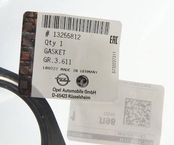 1 329 р. Прокладка OPEL Astra J (10-),Corsa D (07-),Insignia (09-),Zafira C (12-) трубы приемной глушителя OE GENERAL MOTORS 13255812  с доставкой в г. Пермь. Увеличить фотографию 2