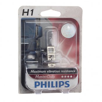 789 р. Лампа 24V H1 70W P14.5s блистер (1шт.) Master Duty PHILIPS PHILIPS 13258mdb1  с доставкой в г. Пермь. Увеличить фотографию 1