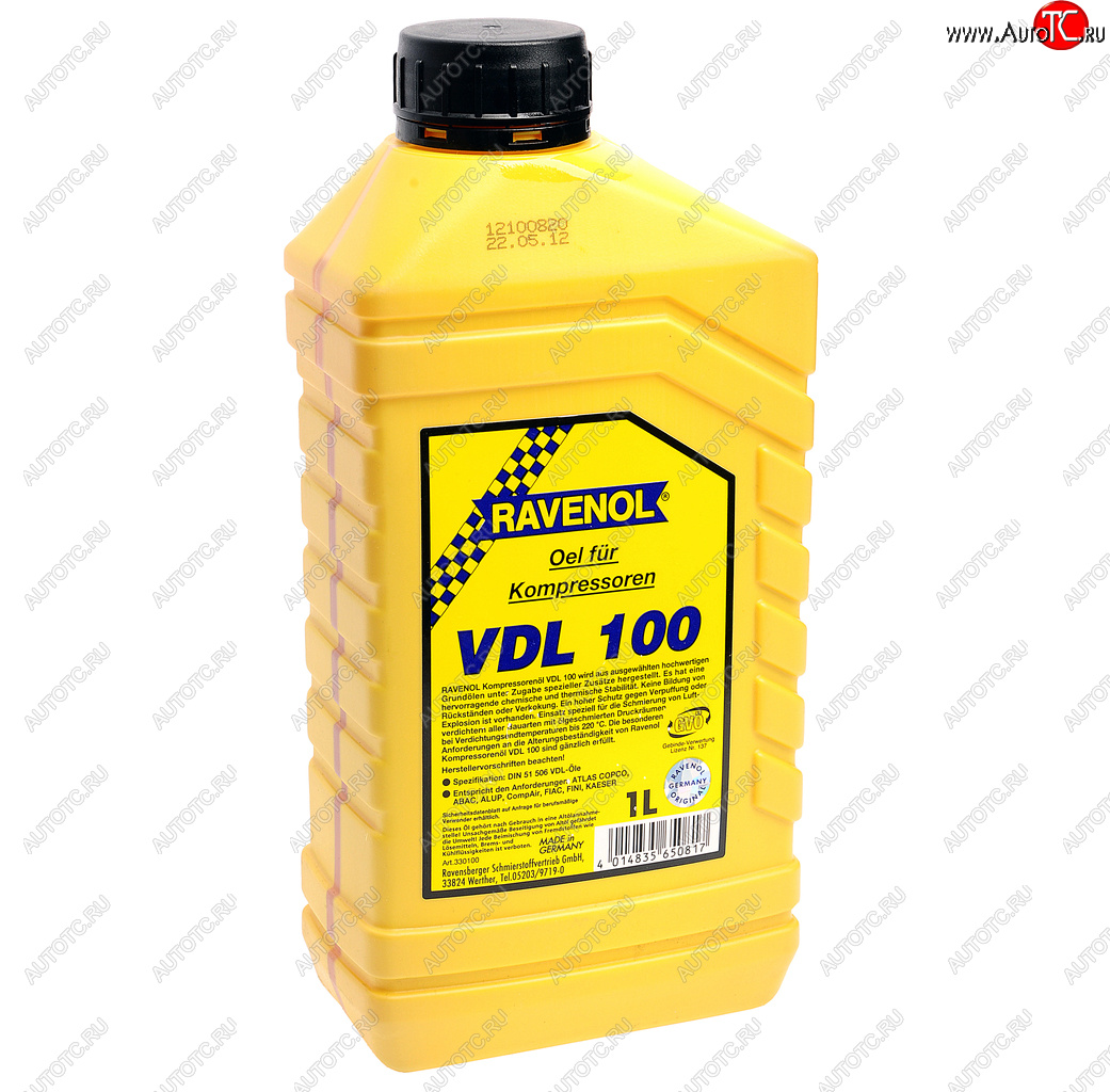 1 199 р. Масло компрессорное VDL-100 1л RAVENOL RAVENOL 1330100-001  с доставкой в г. Пермь