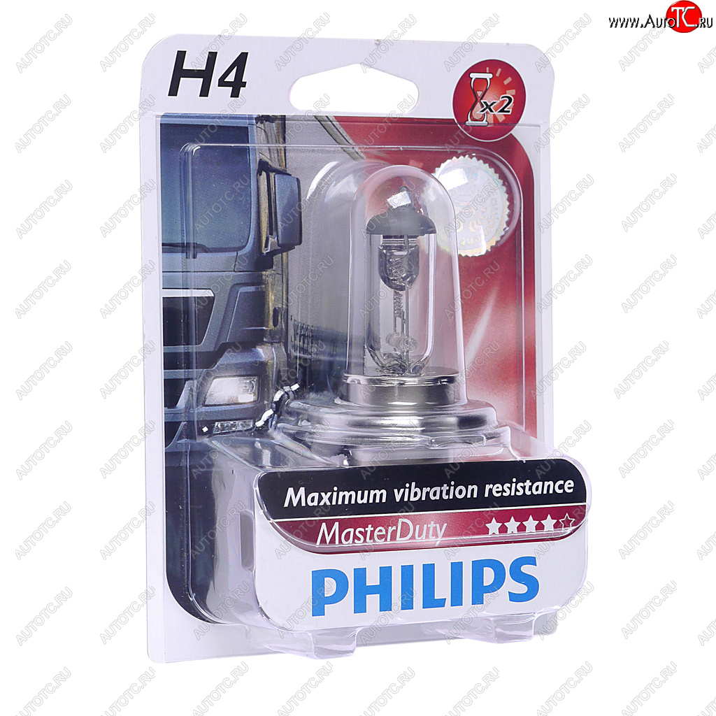 499 р. Лампа 24V H4 7570W P43t-38 блистер (1шт.) Master Duty PHILIPS PHILIPS 13342mdb1  с доставкой в г. Пермь