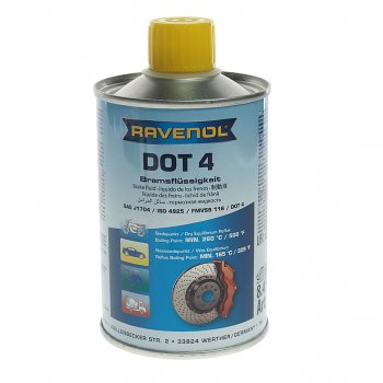 759 р. Жидкость тормозная DOT-4 0.25л RAVENOL RAVENOL 1350601-250  с доставкой в г. Пермь. Увеличить фотографию 1