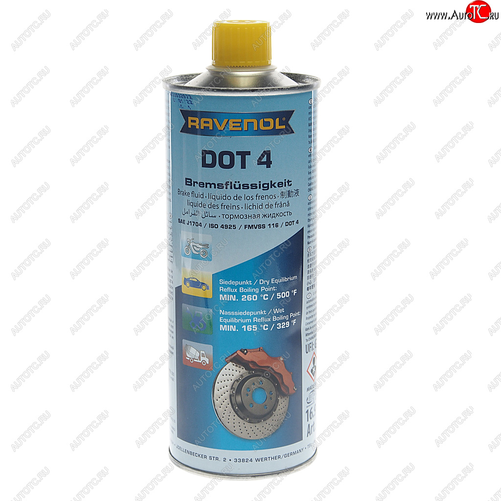 1 799 р. Жидкость тормозная DOT-4 0.5л RAVENOL RAVENOL 1350601-500 RAVENOL 1350601-500  с доставкой в г. Пермь