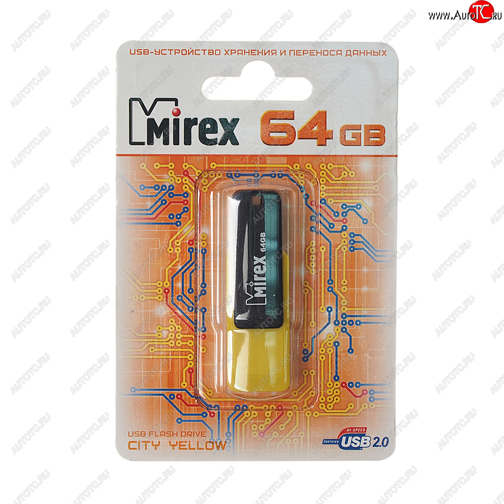 589 р. Карта памяти USB 64GB MIREX MIREX 13600-fmucyl64  с доставкой в г. Пермь