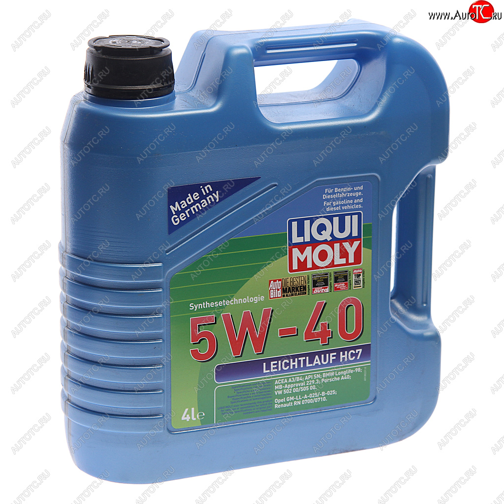 5 949 р. Масло моторное LEICHTLAUF HC7 5W40 синт.4л LIQUI MOLY LIQUI MOLY 1382  с доставкой в г. Пермь