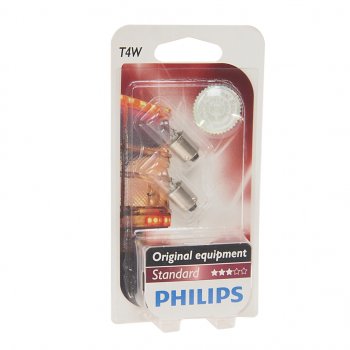 128 р. Лампа 24V T4W BA9s блистер (2шт.) PHILIPS PHILIPS 13929b2  с доставкой в г. Пермь. Увеличить фотографию 1