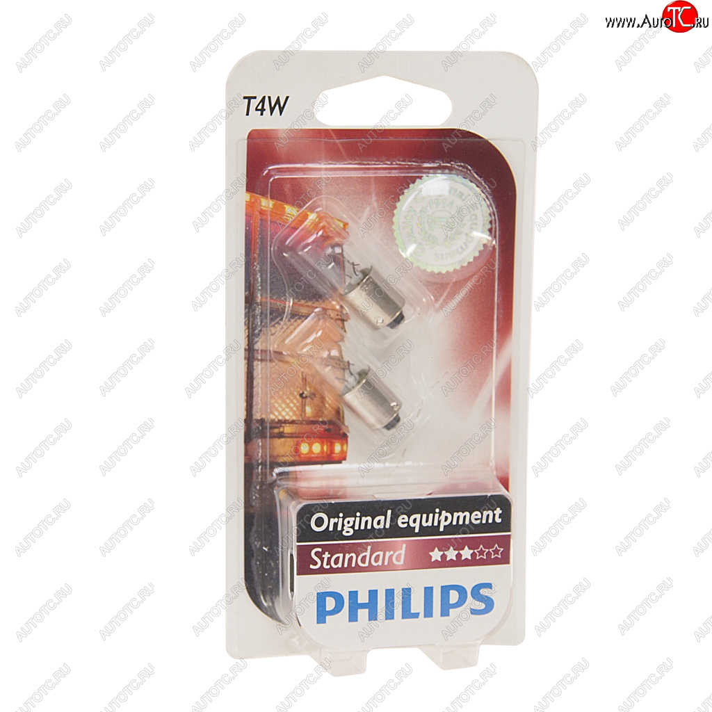 128 р. Лампа 24V T4W BA9s блистер (2шт.) PHILIPS PHILIPS 13929b2  с доставкой в г. Пермь