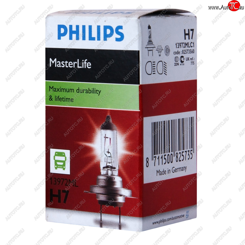 1 199 р. Лампа 24V H7 70W PX26d Master Life PHILIPS PHILIPS 13972mlc1  с доставкой в г. Пермь