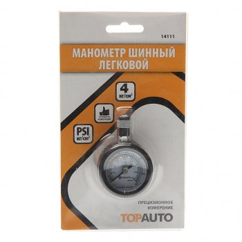 419 р. Манометр шинный легковой автомобиль 4атм. ДРУГ ТОП АВТО ТОП АВТО 14111  с доставкой в г. Пермь. Увеличить фотографию 1