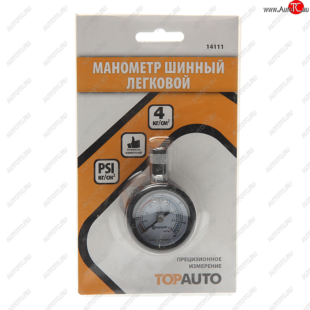 419 р. Манометр шинный легковой автомобиль 4атм. ДРУГ ТОП АВТО ТОП АВТО 14111  с доставкой в г. Пермь
