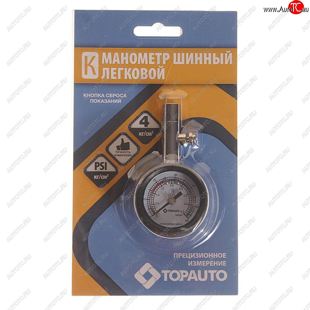 439 р. Манометр шинный легковой автомобиль 4атм. ДРУГ ТОП АВТО ТОП АВТО 14121  с доставкой в г. Пермь
