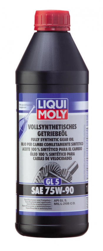 3 199 р. Масло трансмиссионное VOLLSYNTHETISCHES GETRIEBEOIL GL-5 75W90 синт.1л LIQUI MOLY LIQUI MOLY 1414  с доставкой в г. Пермь. Увеличить фотографию 1