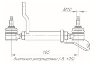 4 899 р. Тяга КАМАЗ-5490 привода КПП задняя в сборе ROSTAR ROSTAR 14401-1703650  с доставкой в г. Пермь. Увеличить фотографию 2