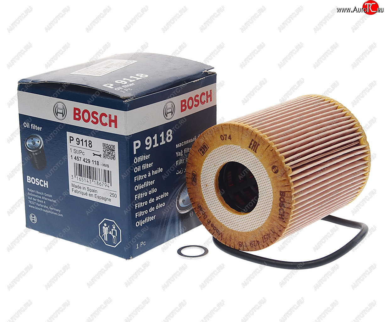 879 р. Фильтр масляный BMW 3 (E46),5 (E39),7 (E38),X5 (E53) LAND ROVER Range Rover 3 (02-) (DTDI) BOSCH BOSCH 1457429118  с доставкой в г. Пермь