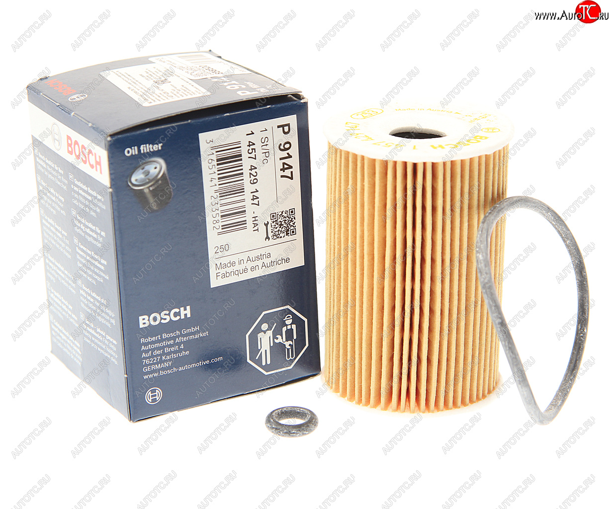 529 р. Фильтр масляный MERCEDES A (W168),Vaneo (W414) BOSCH BOSCH 1457429147  с доставкой в г. Пермь