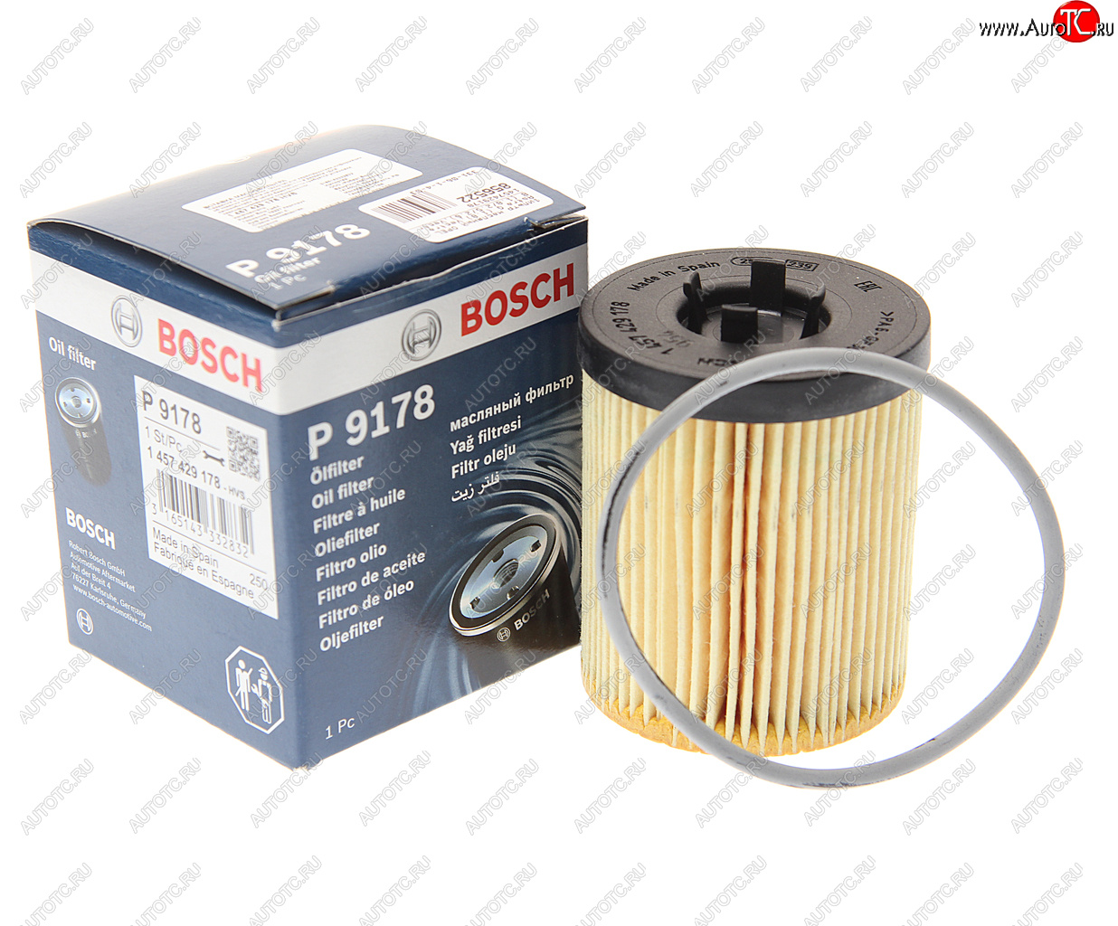 649 р. Фильтр масляный OPEL Astra G (1.8),Vectra B (1.8/2.5/2.6),Vectra C (3.2) BOSCH BOSCH 1457429178 BOSCH 1457429178  с доставкой в г. Пермь