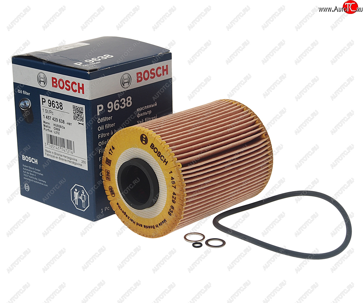 769 р. Фильтр масляный BMW 3 (E36),5 (E34) BOSCH BOSCH 1457429638 BOSCH 1457429638  с доставкой в г. Пермь