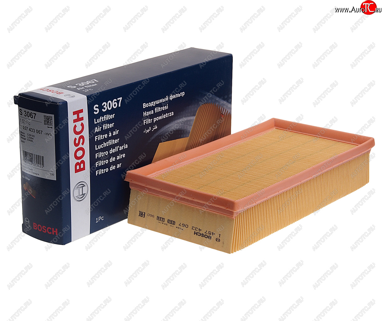 1 599 р. Фильтр воздушный BMW X5 (E53) BOSCH BOSCH 1457433067 BOSCH 1457433067  с доставкой в г. Пермь