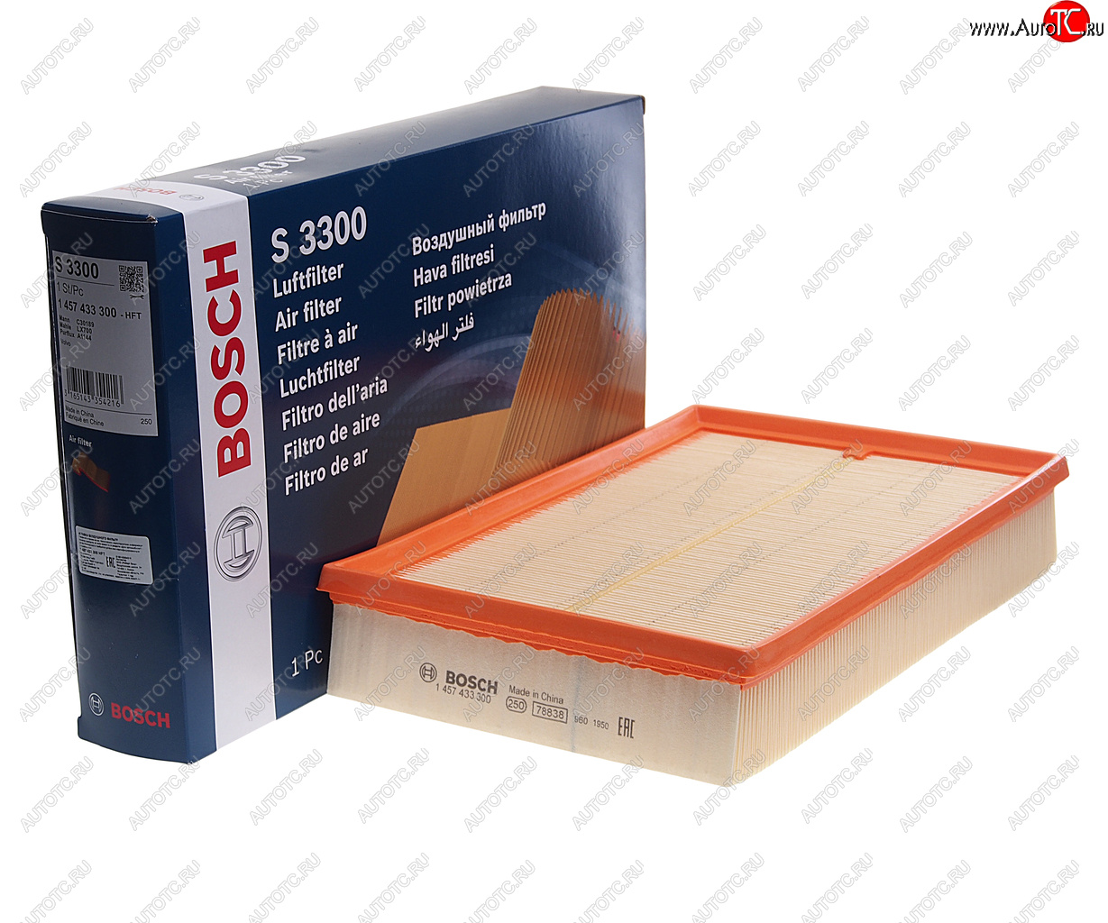 1 379 р. Фильтр воздушный VOLVO S60,S80,XC70 (00-) BOSCH BOSCH 1457433300  с доставкой в г. Пермь