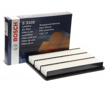 1 489 р. Фильтр воздушный MITSUBISHI Pajero 3 (00-06),4 (06-) BOSCH BOSCH 1457433339  с доставкой в г. Пермь. Увеличить фотографию 1