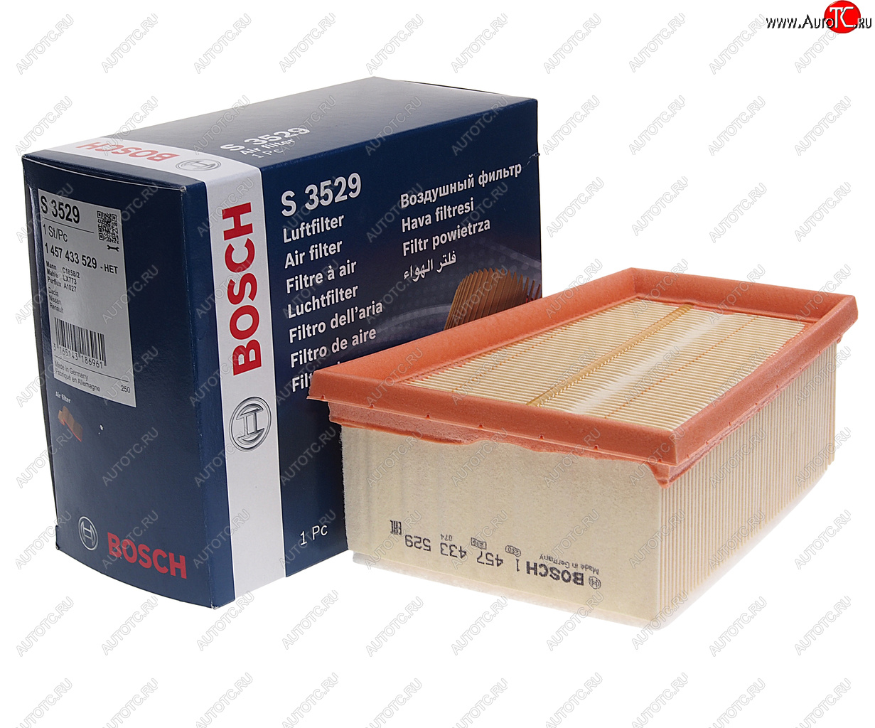 1 039 р. Фильтр воздушный ЛАДА Largus RENAULT Logan,Megane NISSAN Almera BOSCH BOSCH 1457433529  с доставкой в г. Пермь